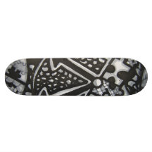 Abstract Worlds Time Piece Skateboard