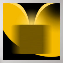 Abstract Yellow Luxury with Black AP0004 Print