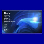 AbstractBlueWavesVectorBackground ROYAL BLUE BLACK business cards