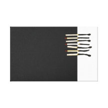 Abstracte lucifers kleur stretched canvas prints