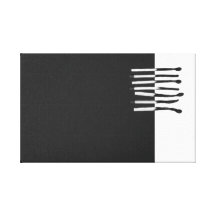Abstracte lucifers zwart wit canvas afdrukken