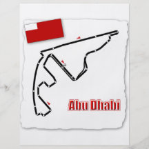 Abu Dhabi GP Circuit Flyer Design