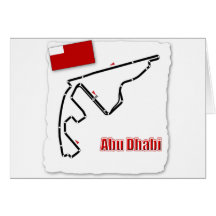 Abu Dhabi GP Circuit Greeting Card