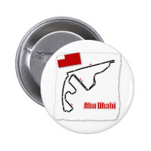 Abu Dhabi GP Circuit Pinback Button