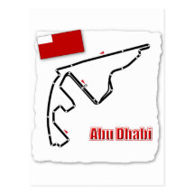 Abu Dhabi GP Circuit Post Cards
