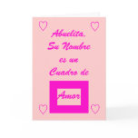 Abuelita, Su Nombre es Un Cuadro de Amor cards