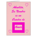 Abuelita, Su Nombre es Un Cuadro de Amor Carte