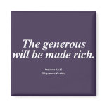 Abundance Proverbs 11:25 Abbrev Fridge Magnets