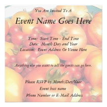 Abundant Harvest - Heirloom Tomatoes Personalized Announcement