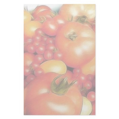 Abundant Harvest - Heirloom Tomatoes Stationery by Pretty_World