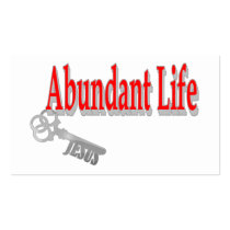 Abundant Life: The Key -v1 John 10:10 Tract Card /