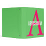 Abyssinian Monogram Vinyl Binder