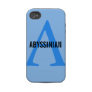 Abyssinian Monogram Design Iphone 4 Tough Cover