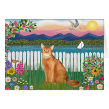 Abyssinian (red 18) - Garden-Shore Cards