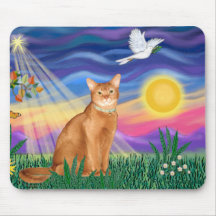 Abyssinian (red 18) - Twilight (horiz) Mouse Pad