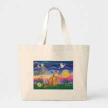Abyssinian (red 18) - Twilight (horiz) Tote Bags