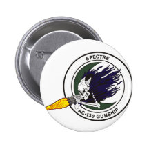 AC-130 Spectre gunship Pinback Buttons