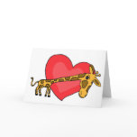 AC- Giraffe and Heart Love Card