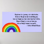 AC- Happiness is a journey Rainbow Poster