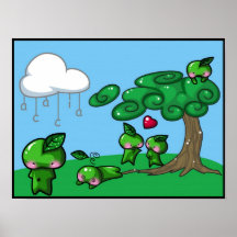 Acacia Leaf Sprites Print