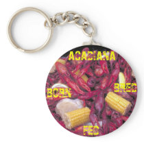 Acadiana Born Bred Fed crawfish photo Keychain