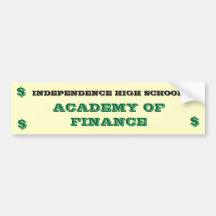 Acadmy of Finance Sticker Bumper Stickers