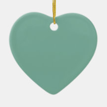 Acapulco Sage Green Heart Ornament