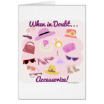 Accessoirisez en cas de doute ! carte de vœux