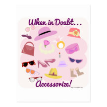 Accessoirisez en cas de doute ! cartes postales