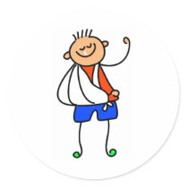 Accident Kid Sticker
