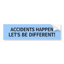 ACCIDENTS HAPPEN, LET'S BE DIFFERENT! - bumper sti