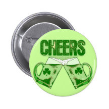 Acclamations vertes de bière badges avec agrafe