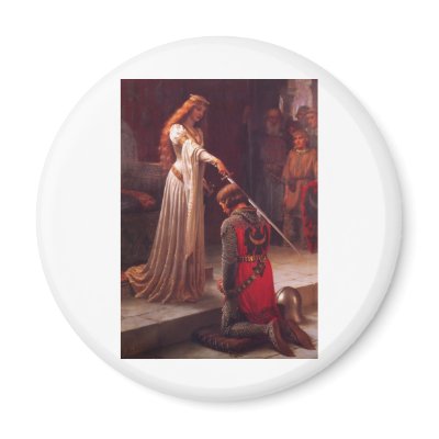 Accolade - Edmund Blair Leighton (1901) Fridge Magnets by FamousArt
