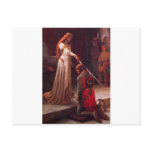 Accolade - Edmund Blair Leighton (1901) Postcard