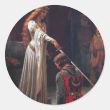 Accolade - Edmund Blair Leighton Stickers
