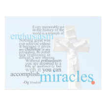 Accomplish Miracles Post Card