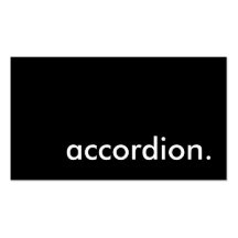 accordéon cartes de visite personnelles