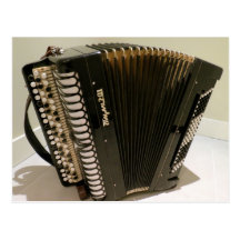 Accordion postcard