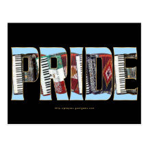 Accordion Pride Postcard