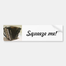Accordion Squeezebox bumper sticker