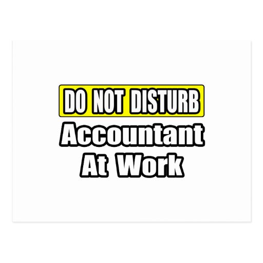 Accountant At Work Postcards