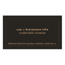 Accountant CPA Business Card