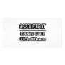 Accountant...Drinks Well With Others Custom Photo Card