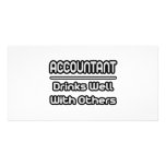 Accountant...Drinks Well With Others photo cards