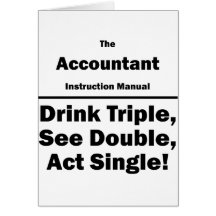 accountant instructional manual cards