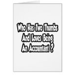 Accountant Joke...Two Thumbs cards