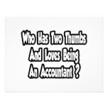 Accountant Joke...Two Thumbs Custom Invitations
