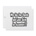 Accountant Joke...Two Thumbs invitations