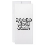 Accountant Joke...Two Thumbs rack cards
