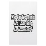 Accountant Joke...Two Thumbs Customized Stationery